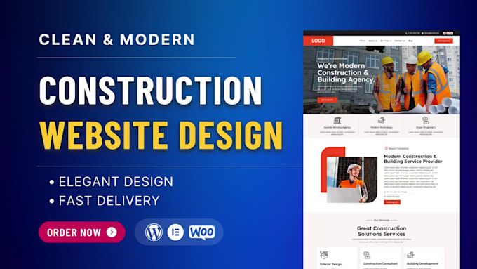 create website for roofing, plumbing, handyman electrical, construction business