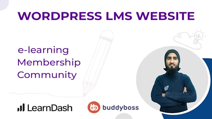 build wordpress lms website or membership site with learndash tutorlms buddyboss