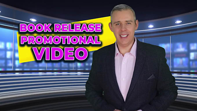 Review! I will create a book promotion video in a breaking news studio  for $50