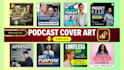 design unique podcast cover art canva templates