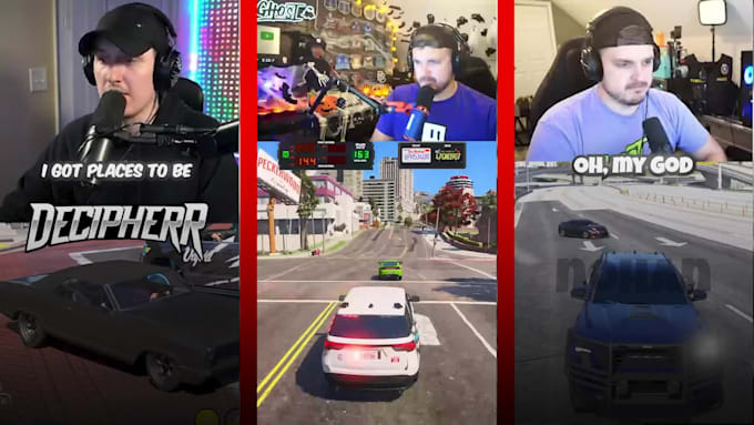 do funny gaming video editing for youtube, tiktok and twitch