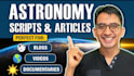 do SEO blog writing for astronomy and science websites
