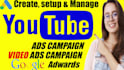 create and setup youtube video ads campaign by google ads
