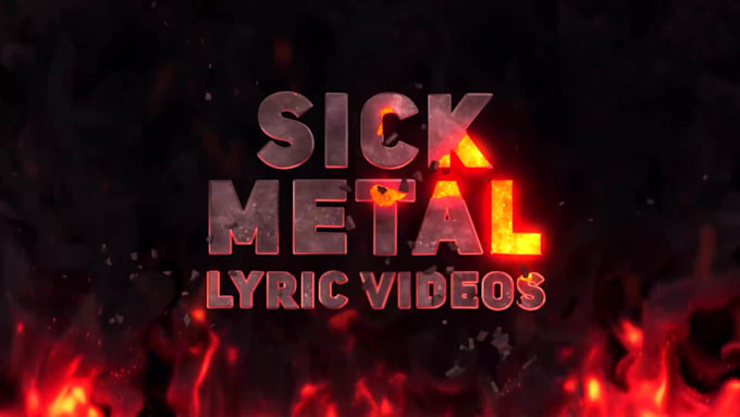 make a sick metal lyric video