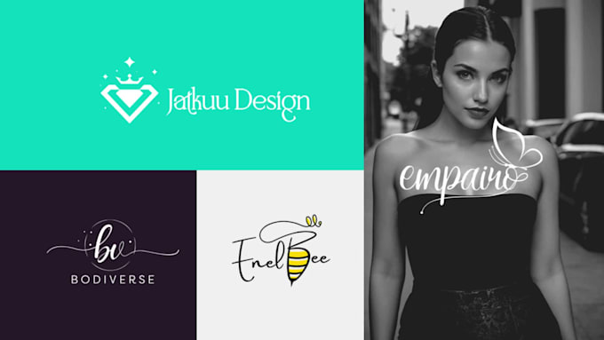 do luxury brand initial letter monogram clothing logo design