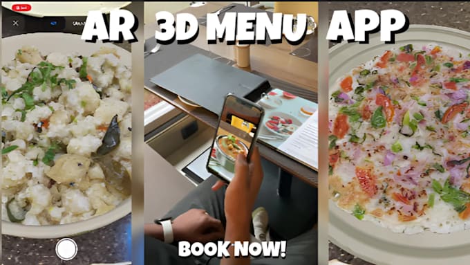 build a custom 3d ar menu for restaurants