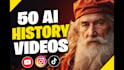 create viral ai history youtube shorts videos and reels