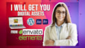 get you any assets from envato elements website