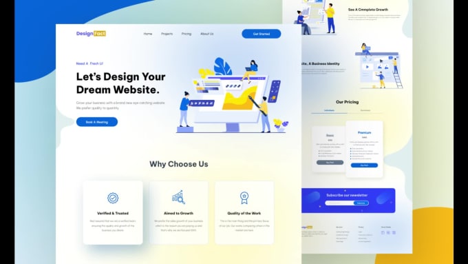 Do figma landing page design, figma website ui ux design by Tanviruiux ...