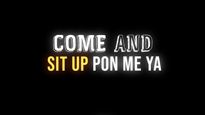 create a professional animated lyric video for your song