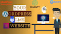 develop wordpress elearning learndash, buddyboss, tutor lms website