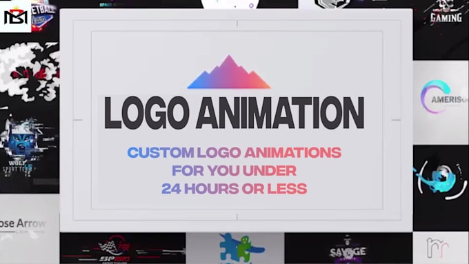create minimalist custom logo animation video
