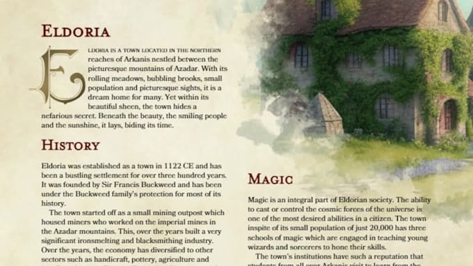 write your campaign or one shot in dungeons and dragons