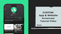 screencast website or mobile app tutorial video