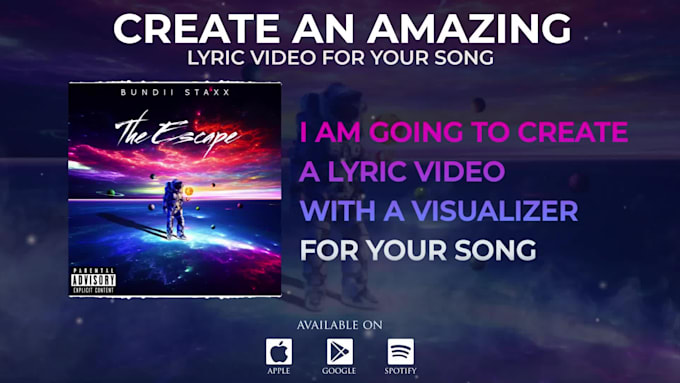 make a stunning lyric video with a visualizer