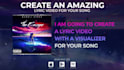 make a stunning lyric video with a visualizer