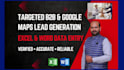 do targeted b2b and google maps lead generation with data entry