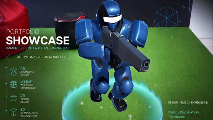 develop ar augmented reality webar and vr apps using unity3d
