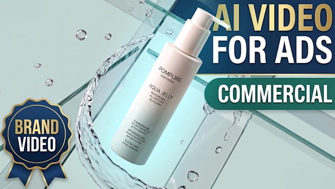 create ai video ads, commercials, and pack shots for your brand
