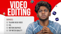 do youtube talking head video editing and vsl video edit post production
