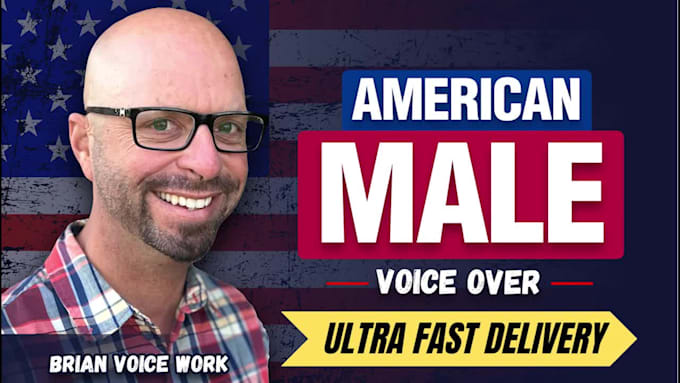 record your professional male american english voiceover