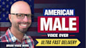 record your professional male american english voiceover