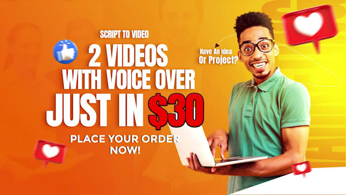 convert article, blog post or text to video with voice over