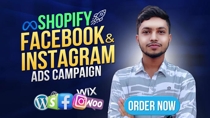 be shopify facebook ads campaign expert and ig ads marketing advertising manager