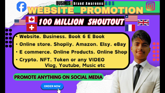 promote anything for you in any country