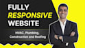 design a responsive website for hvac, roofing, plumbing and construction