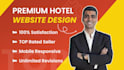 design a luxury hotel or airbnb booking website