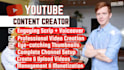 be your youtube content creator and video editing studio
