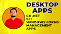 develop desktop applications for windows in c sharp