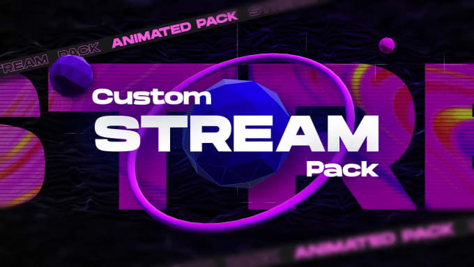 Create unique animated twitch stream package gaming overlay by ...