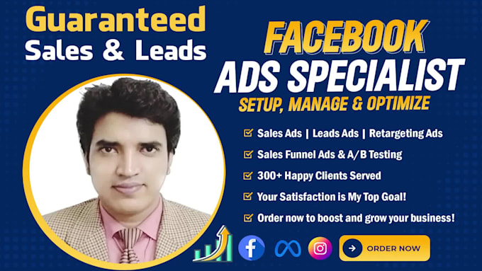 be your professional facebook meta ads campaign manager to boost your sales