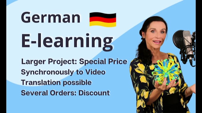 record a german elearning voice over professional with warm voice over deutsch