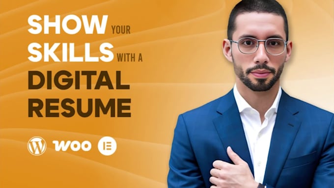 create and design a professional personal wordpress resume website