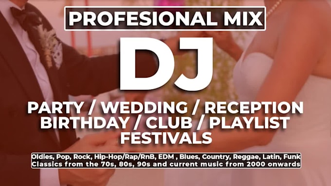 custom dj mixing for weddings, birthdays, make your event unforgettable