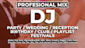 custom dj mixing for weddings, birthdays, make your event unforgettable