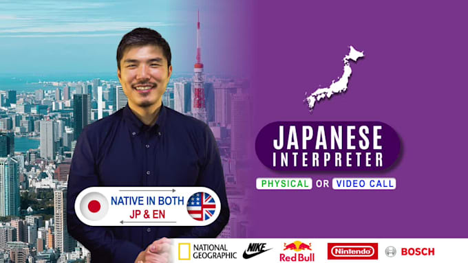 Be your japanese interpreter for video call meetings, events, or