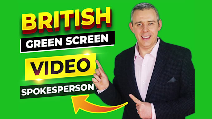 be your awesome green screen real spokesperson