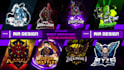 create professional mascot logo design for gaming