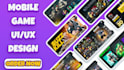 create unique hud game UI design, assets and icons