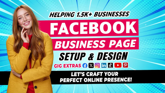 do facebook business page create and setup , social media accounts set up