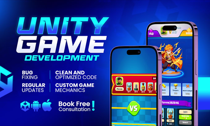 develop unity mobile game development app in unity3d