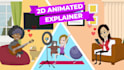 make impressive animated explainer, saas explainer video,2d app explainer video