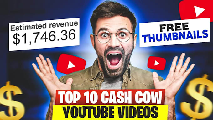 create top 10 cash cow faceless videos and youtube automation