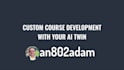 create an elearning course content with multi view ai avatar