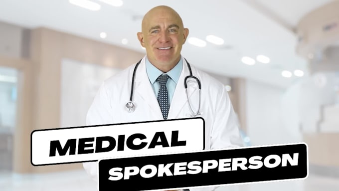 be your male medical spokesperson in a lab coat