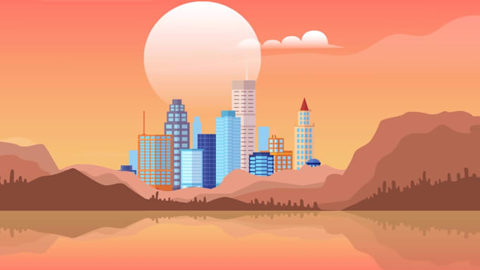 create 2d motion graphics video